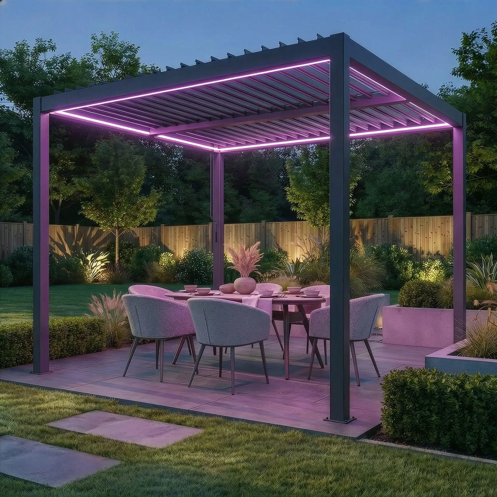 Como Pergola 3m x 3m LED Frame
