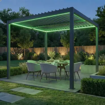 Como Pergola 3m x 3m Frame LED