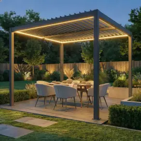 Como Pergola 3m x 3m LED Frame