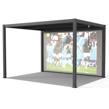 Como Pergola Pull Down Projector Screen - 4m