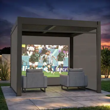 Como Pergola Pull Down Projector Screen - 3m