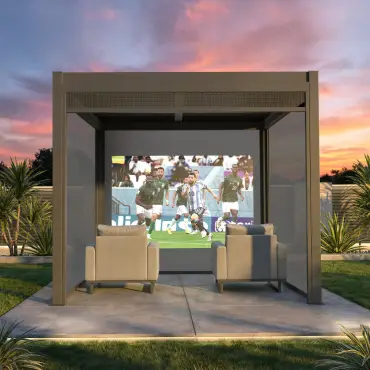 Como Pergola Pull Down Projector Screen - 3m