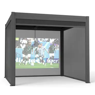 Como Pergola Pull Down Projector Screen - 3m