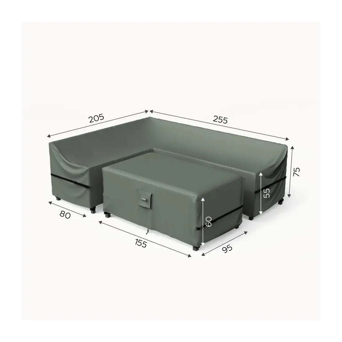 Protex Furniture Cover Pack for Left Hand Corner Sofa Lounge Dining Set