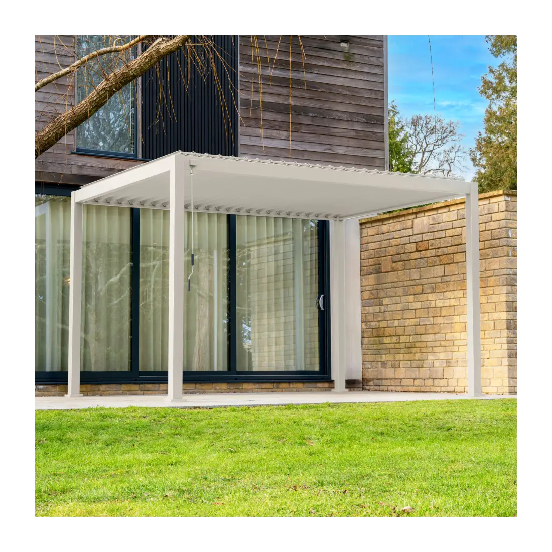 Titan 4m x 3.6m Rectangular Pebble Grey