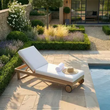 New York Aluminium Sunlounger