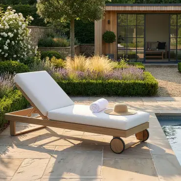 New York Aluminium Sunlounger