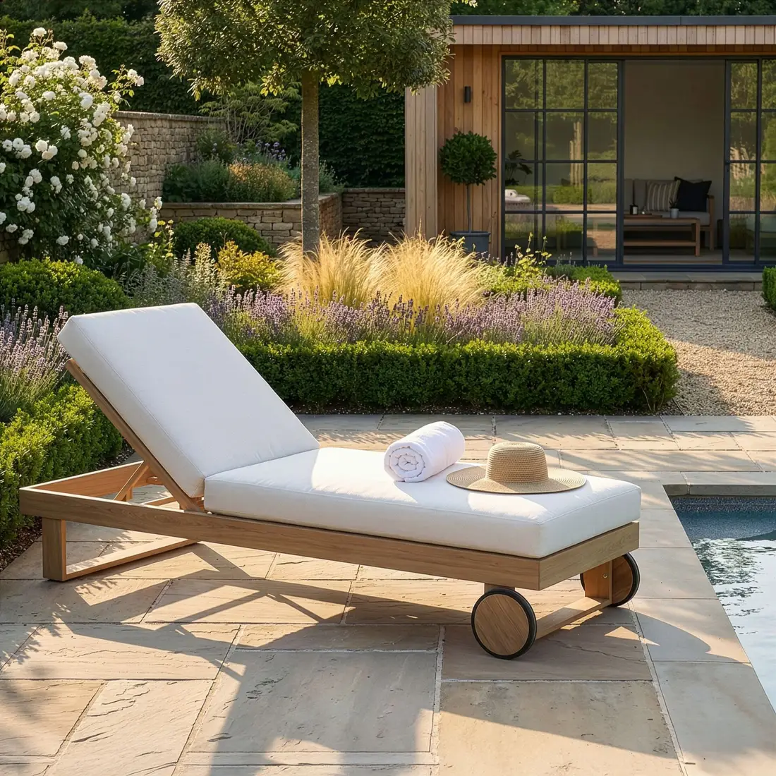 Vancouver New York Aluminium Sunlounger