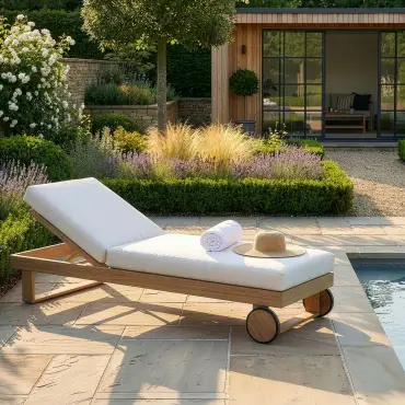 New York Aluminium Sunlounger