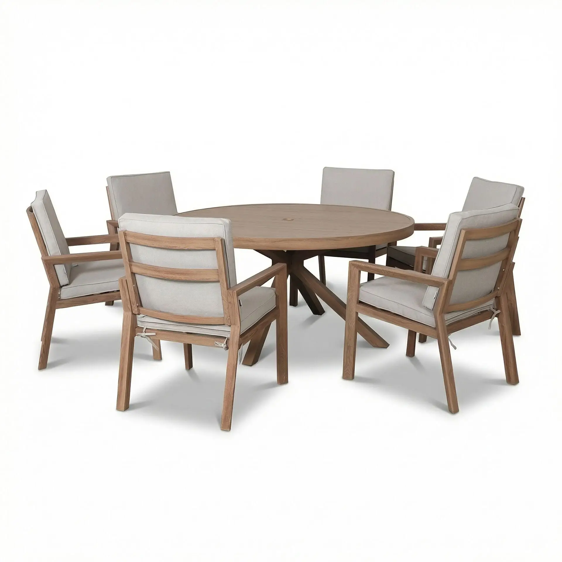 New York 6 Seat Round Dining Set