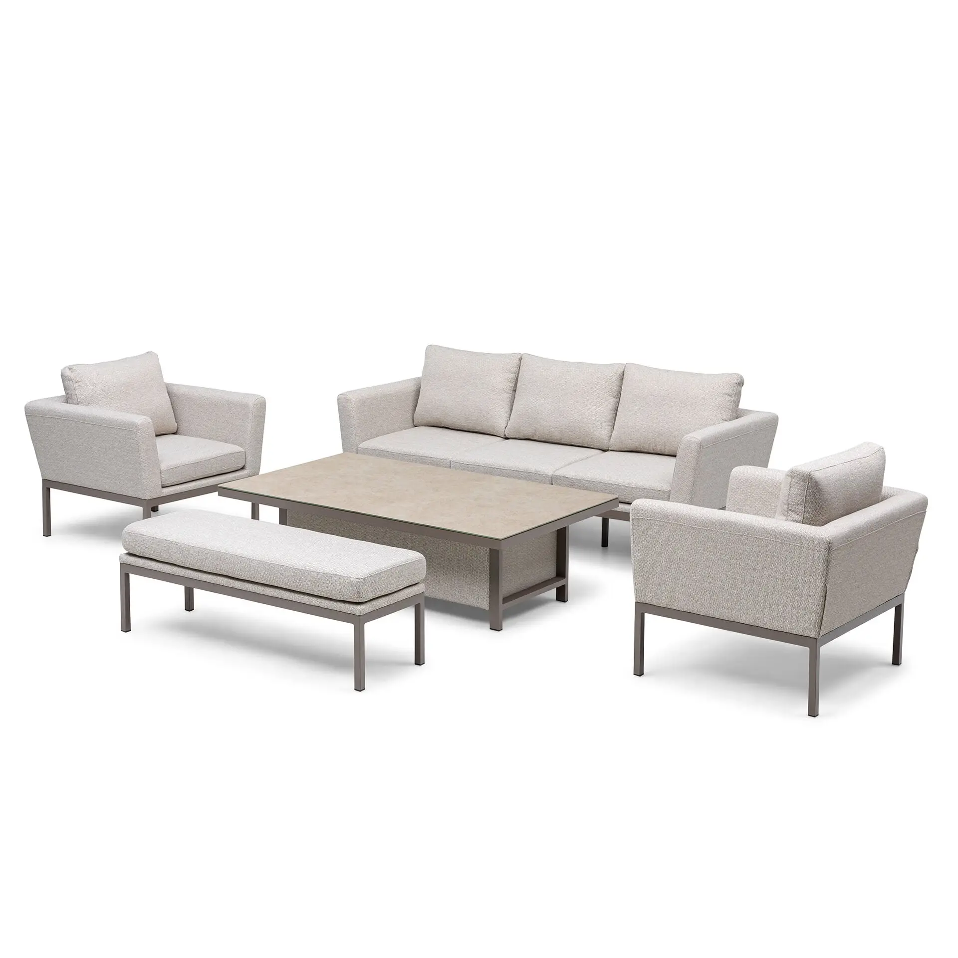 Pulse 3 Seat Sofa Set with Rising Table