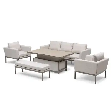 Pulse 3 Seat Sofa Set with Rising Table