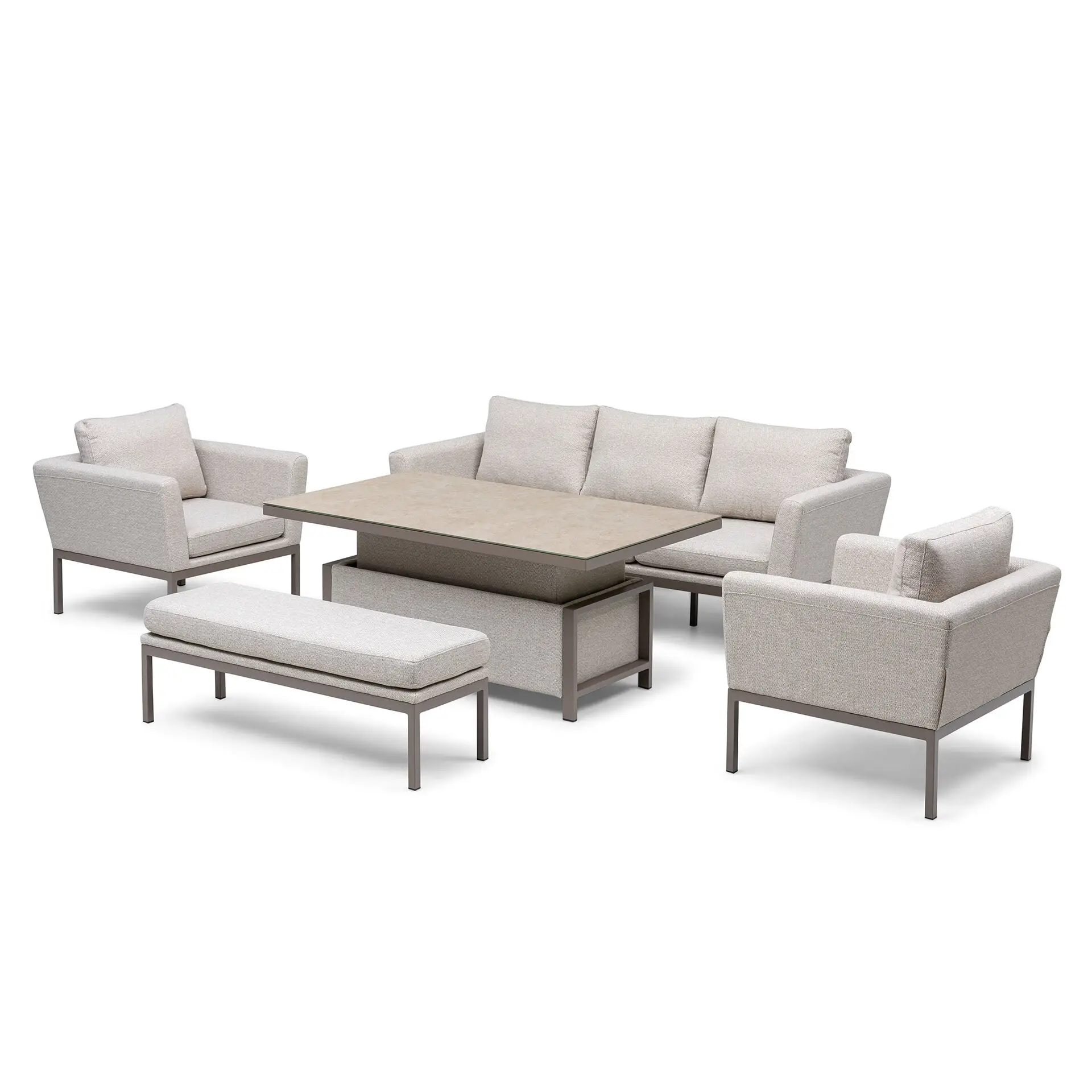 Pulse 3 Seat Sofa Set with Rising Table