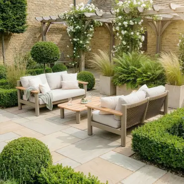 Sicily Rope Weave 2 Seat Sofa Set