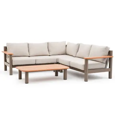 Sicily Rope Weave Small Corner Sofa Set