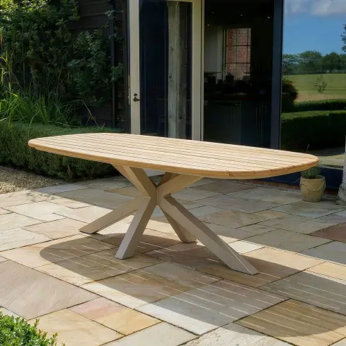 Sicily 8 Seat Rectangular Teak Dining Table