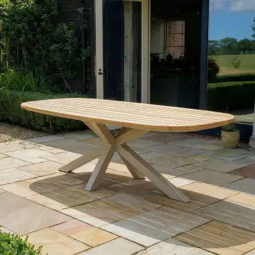 Sicily 8 Seat Rectangular Teak Dining Table