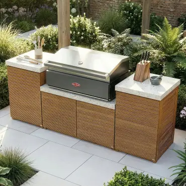 Antigua Outdoor Kitchen Storage Units - Beefeater 1700 Series BBQ - Small Configuration