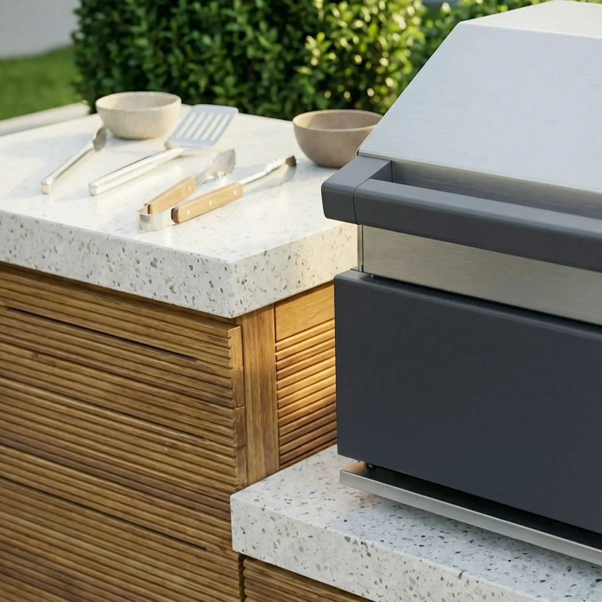 Antigua Outdoor Kitchen Storage Units - Beefeater 1700 Series BBQ - Small Configuration