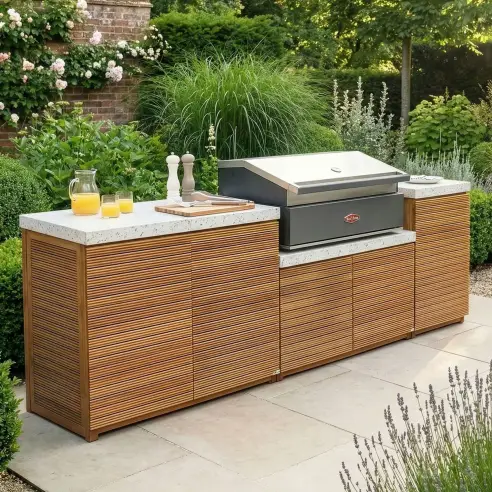 Antigua Outdoor Kitchen Storage Units with Beefeater 1700 Series BBQ - Medium Configuration Antigua Outdoor Kitchen Storage Units with Beefeater 1700 Series BBQ - Medium Configuration