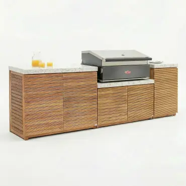 Antigua Outdoor Kitchen Storage Units with Beefeater 1700 Series BBQ - Medium Configuration