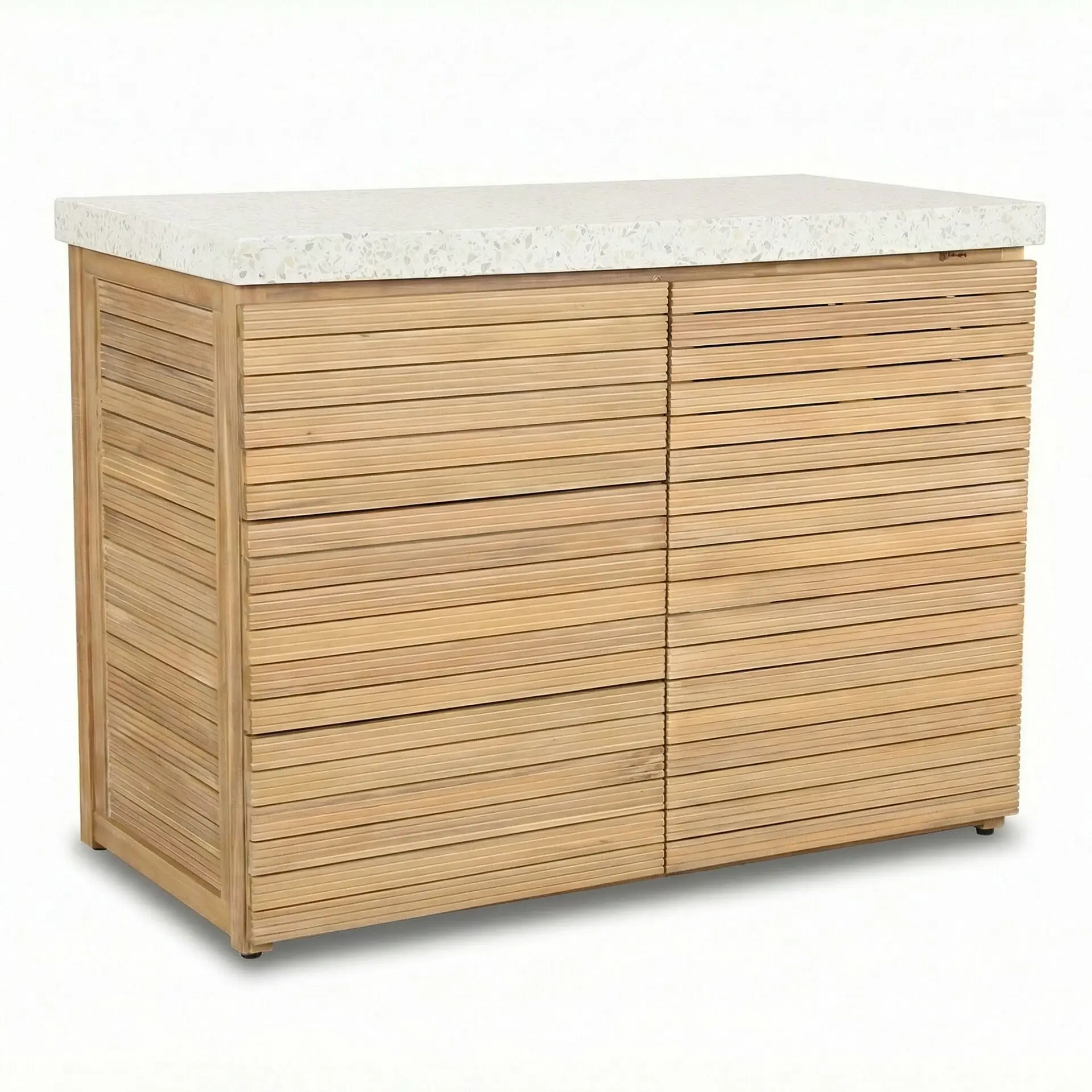 Antigua Outdoor Kitchen Storage Units with Beefeater 1700 Series BBQ - Medium Configuration