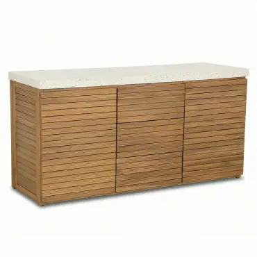 Antigua Outdoor Kitchen Storage Units - Beefeater 1700 Series BBQ - Large Configuration