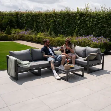 Maxwell Aluminium Corner Sofa Lounging Set