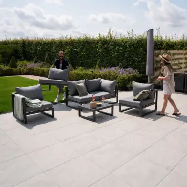 Maxwell Aluminium Corner Sofa Lounging Set