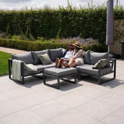 Maxwell Aluminium Corner Sofa Lounging Set