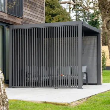 Titan Aluminium Vertical Louvre Side Panel Single Panel