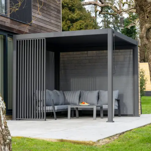 Titan Aluminium Vertical Louvre Side Panel Single Panel