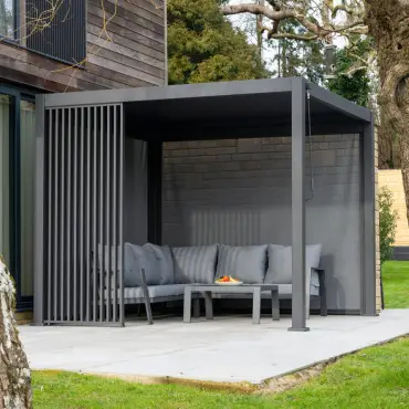 Titan Aluminium Vertical Louvre Side Panel Single Panel