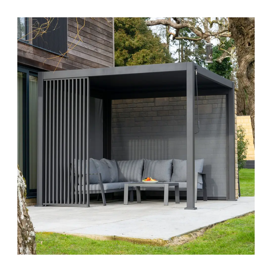 Titan Aluminium Vertical Louvre Side Panel Single Panel