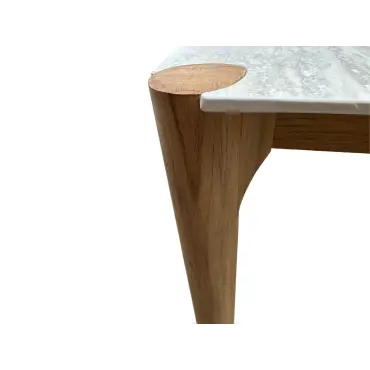Veluta Curve Teak Dining Table 2.4m - Certified