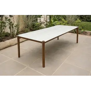 Veluta Curve Teak Dining Table 2.4m - Certified