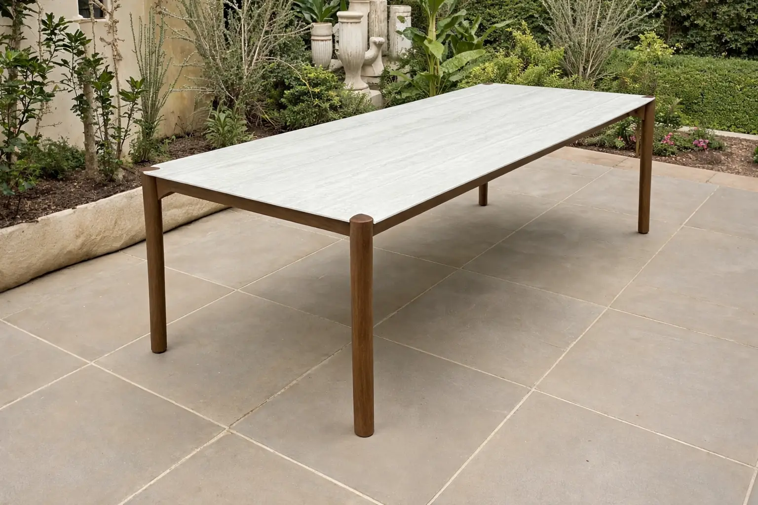 Veluta Curve Teak Dining Table 2.4m - Certified