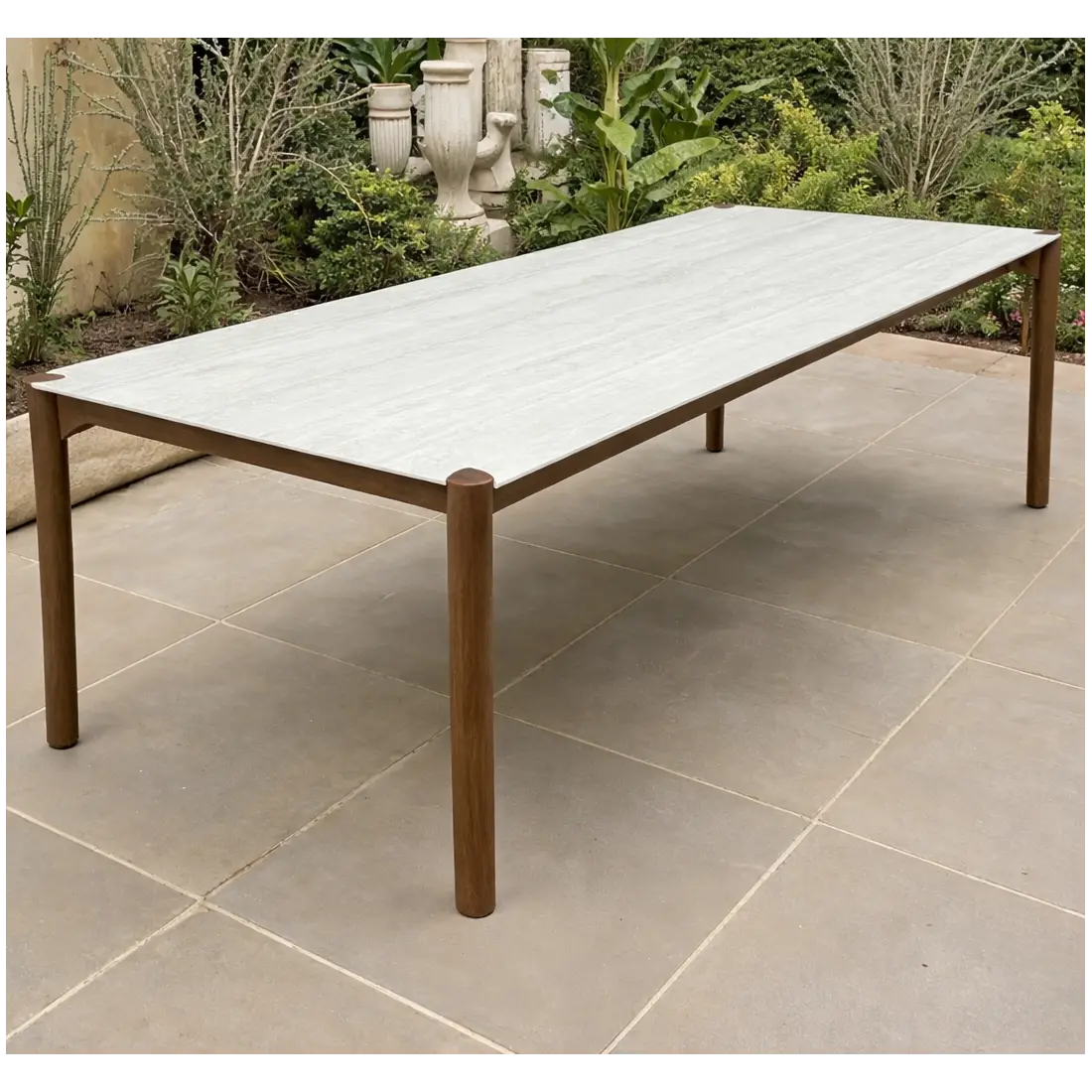 Veluta Curve Teak Dining Table 2.4m - Certified Veluta Curve Teak Dining Table 2.4m - Certified