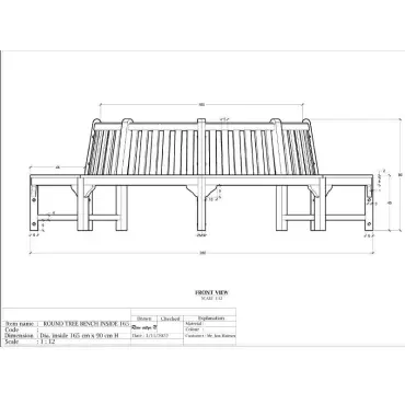Medium Circular Tree Bench