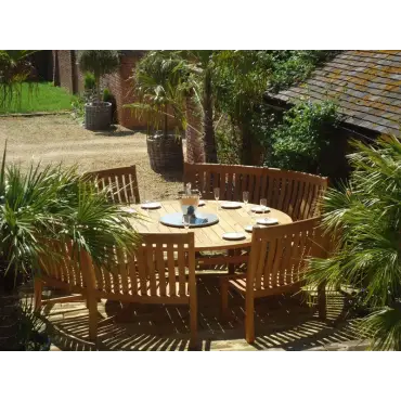 Malvern Curved Bench Set - FSC Certified