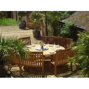 Malvern Curved Bench Set - FSC Certified