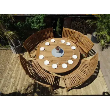 Malvern Curved Bench Set - FSC Certified