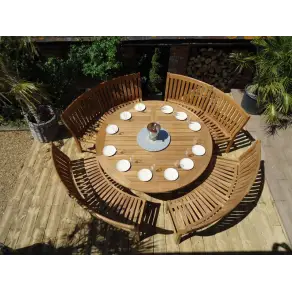 Malvern Curved Bench Set - FSC Certified