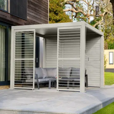 Titan Aluminium Shuttered Louvre Side Panels Set