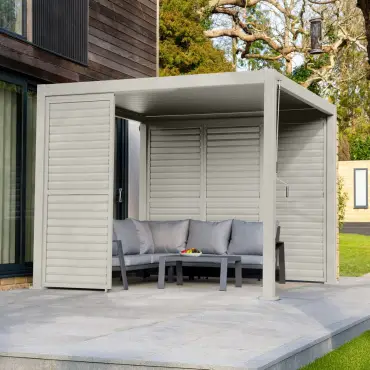 Titan Aluminium Shuttered Louvre Side Panels Set