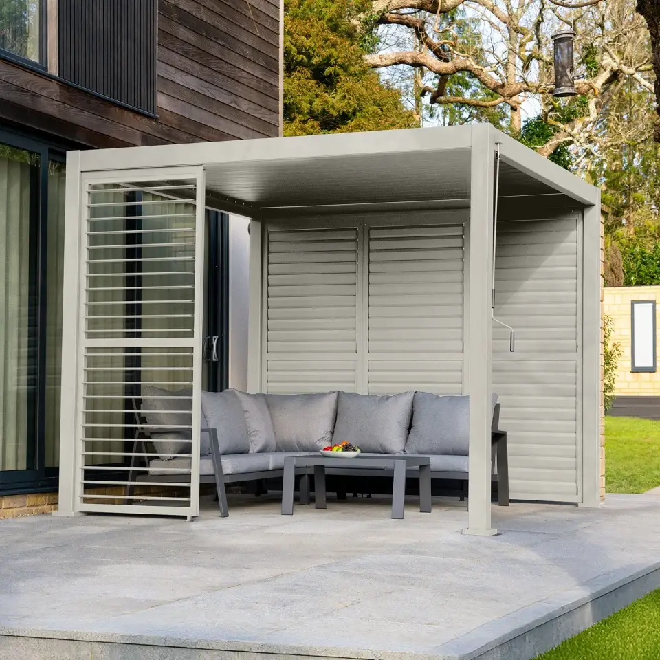 Titan Aluminium Shuttered Louvre Side Panels Set