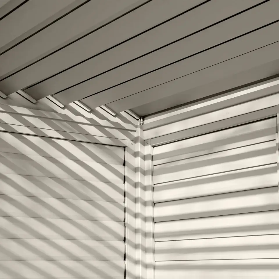 Titan Aluminium Shuttered Louvre Side Panels Set