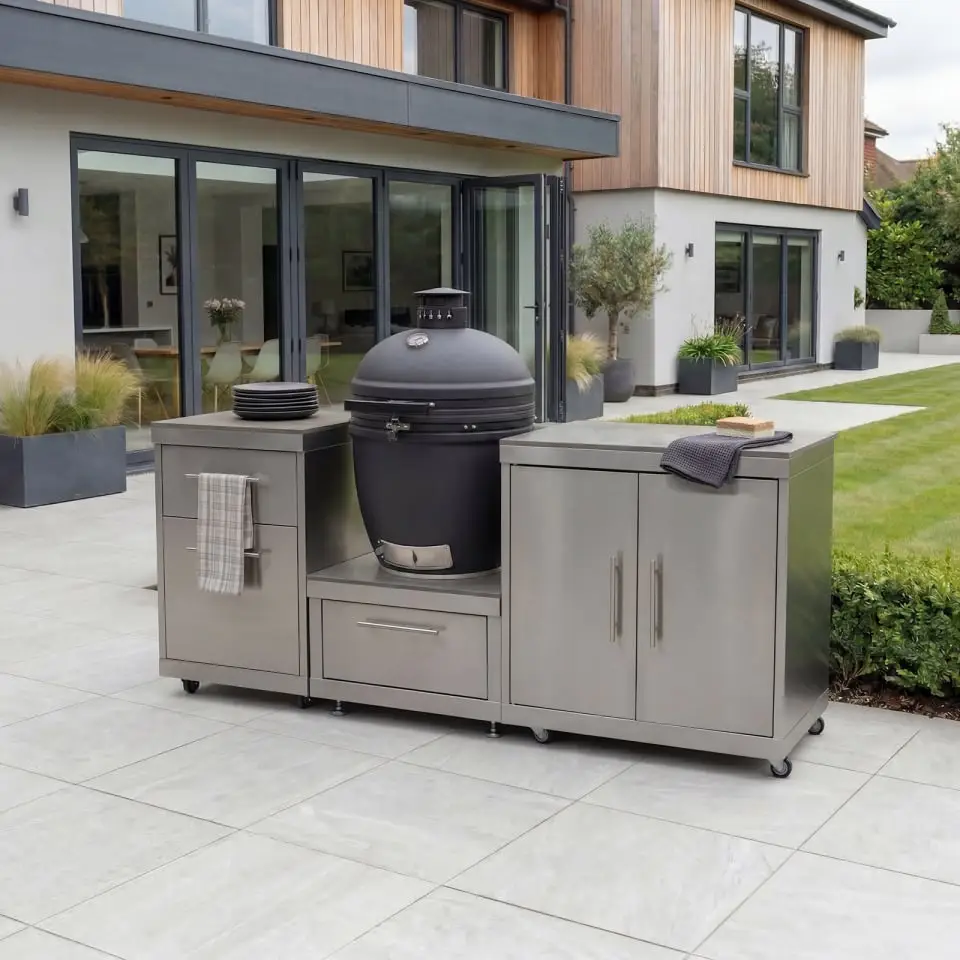 Stanley Straight Kamado Charcoal BBQ K1940-A - Stainless Steel