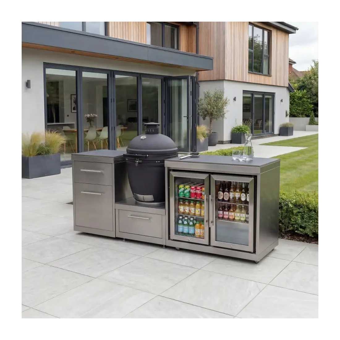 Stanley Straight Kamado Charcoal BBQ K2073-C - Stainless Steel