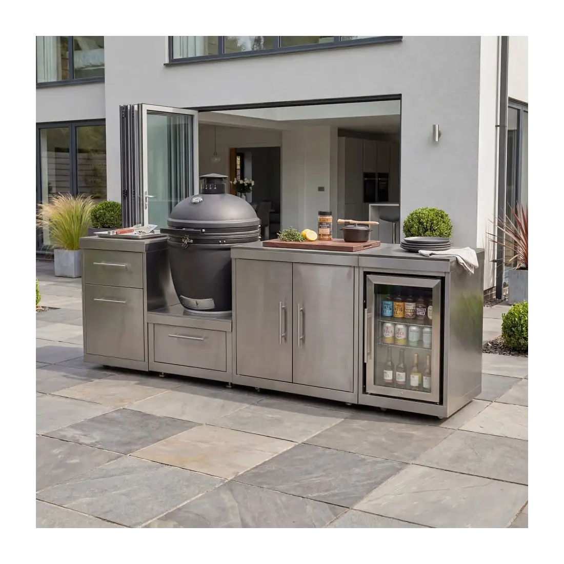 Stanley Straight Kamado Charcoal BBQ K2450-A - Stainless Steel Stanley Straight Kamado Charcoal BBQ K2450-A - Stainless Steel